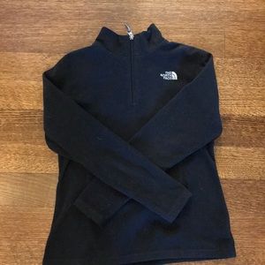 North face quarter zip, barley worn